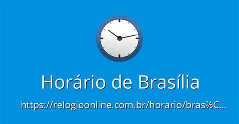 relogio horario de brasilia